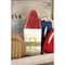 10" Multicolored Wood Coastal Buoy Sculpture Set